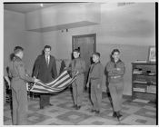 Boy Scout folding flag